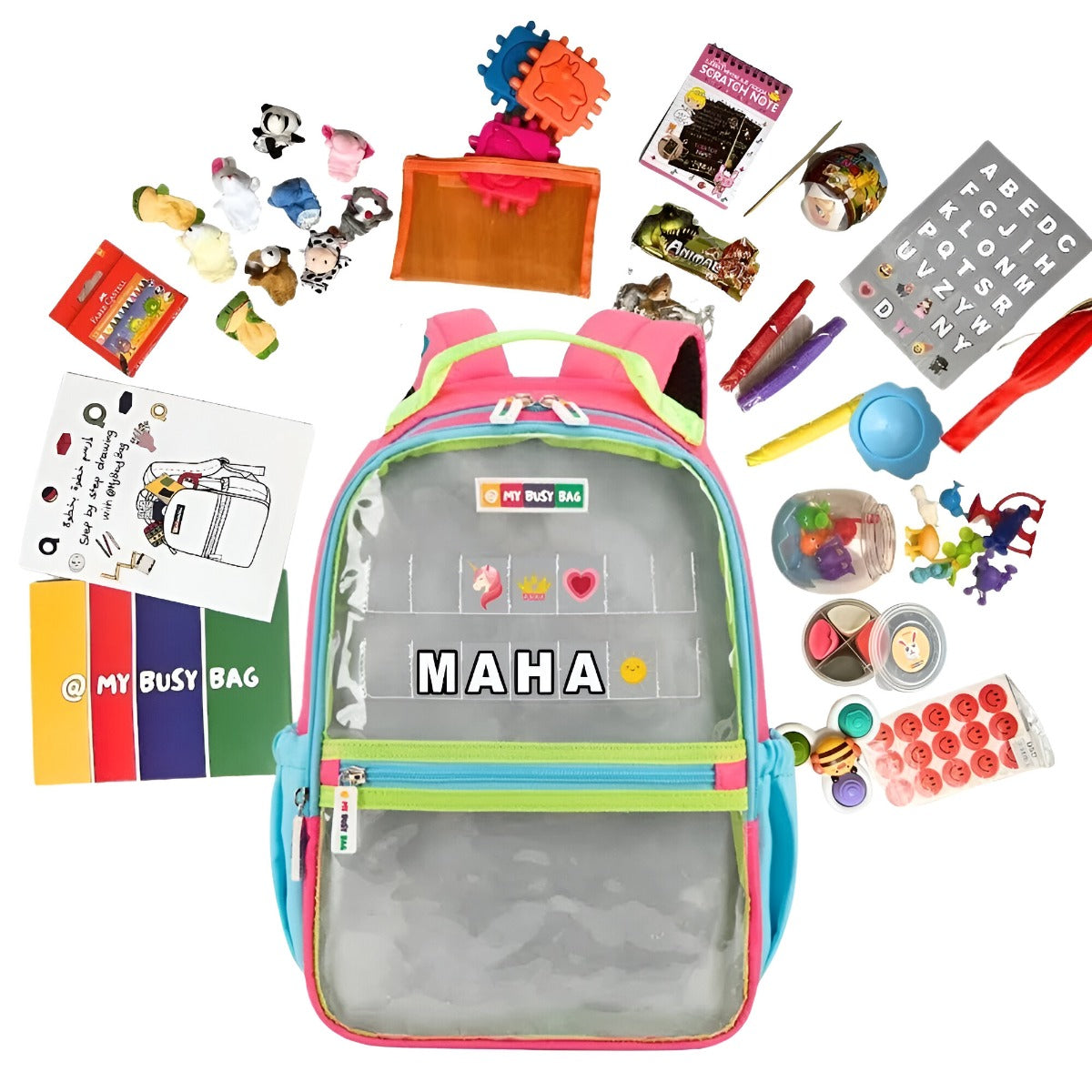 My Busy Kids - Activity bag for Girls 2-4 Years -  Pink & Blue