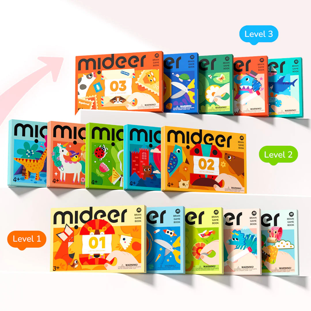 mideer Level Up Brain Gamebook - Let's Stick Level 2