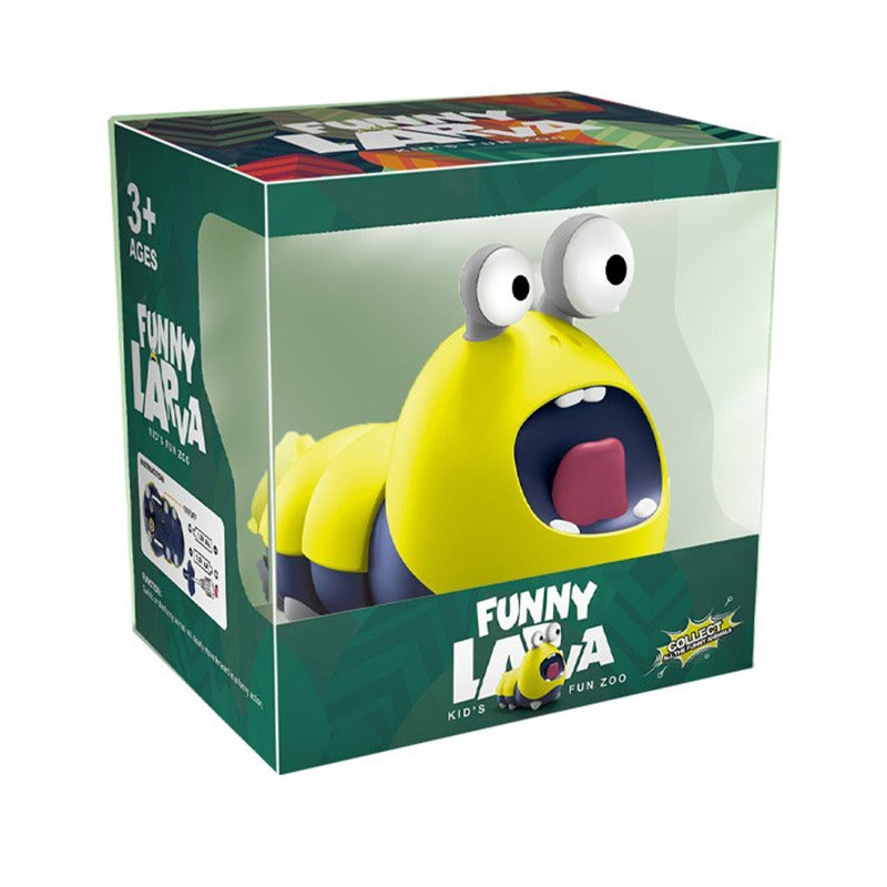 Electric Swinging Cartoon Caterpillar - Yellow