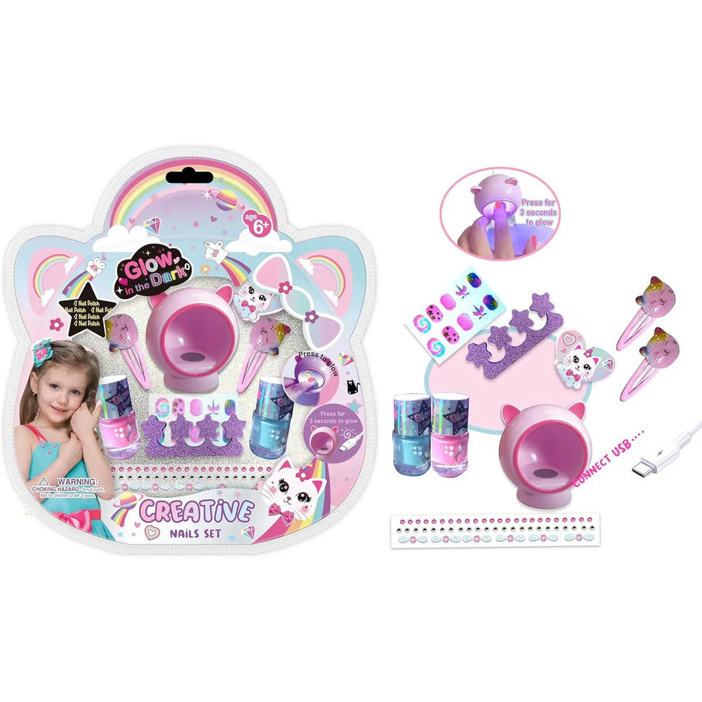 Pecoware Glow In The Dark Creative Nail Set