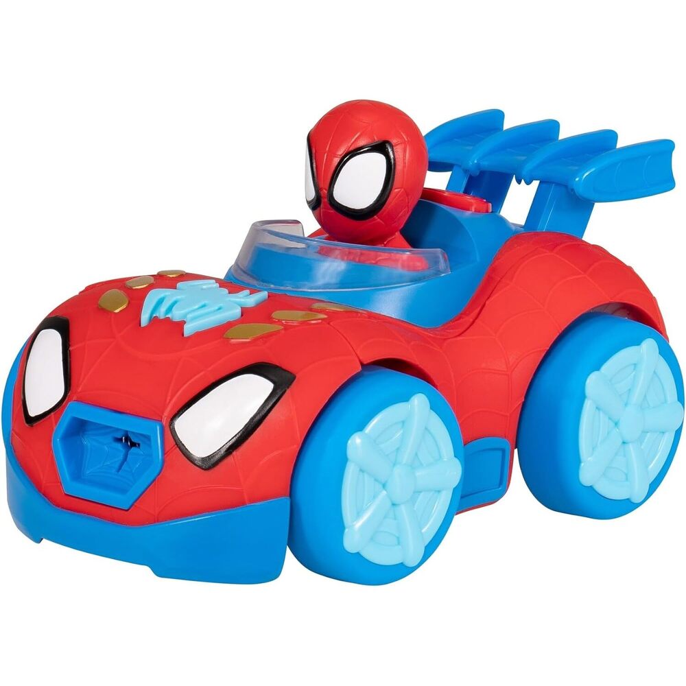 Spiderman - Spidey N Friends Mech Web Crawler Transforming 8In Vehicle