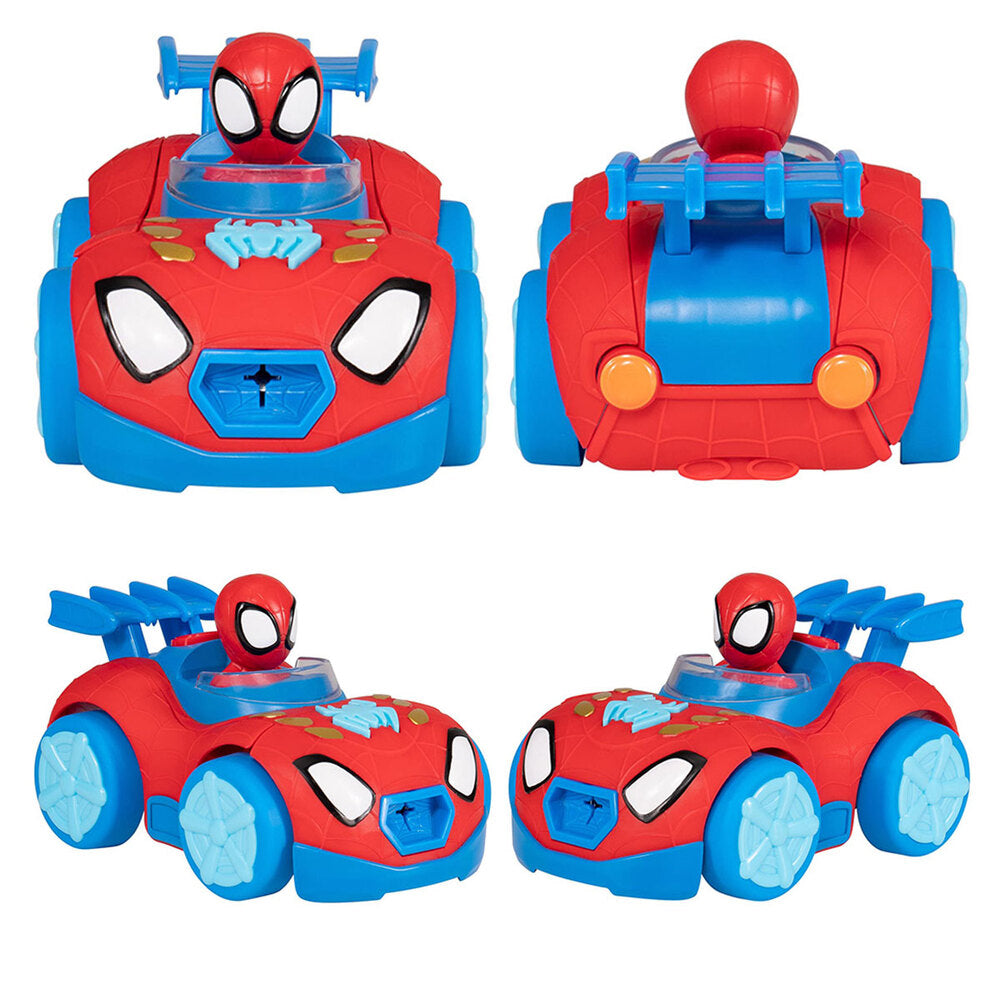 Spiderman - Spidey N Friends Mech Web Crawler Transforming 8In Vehicle