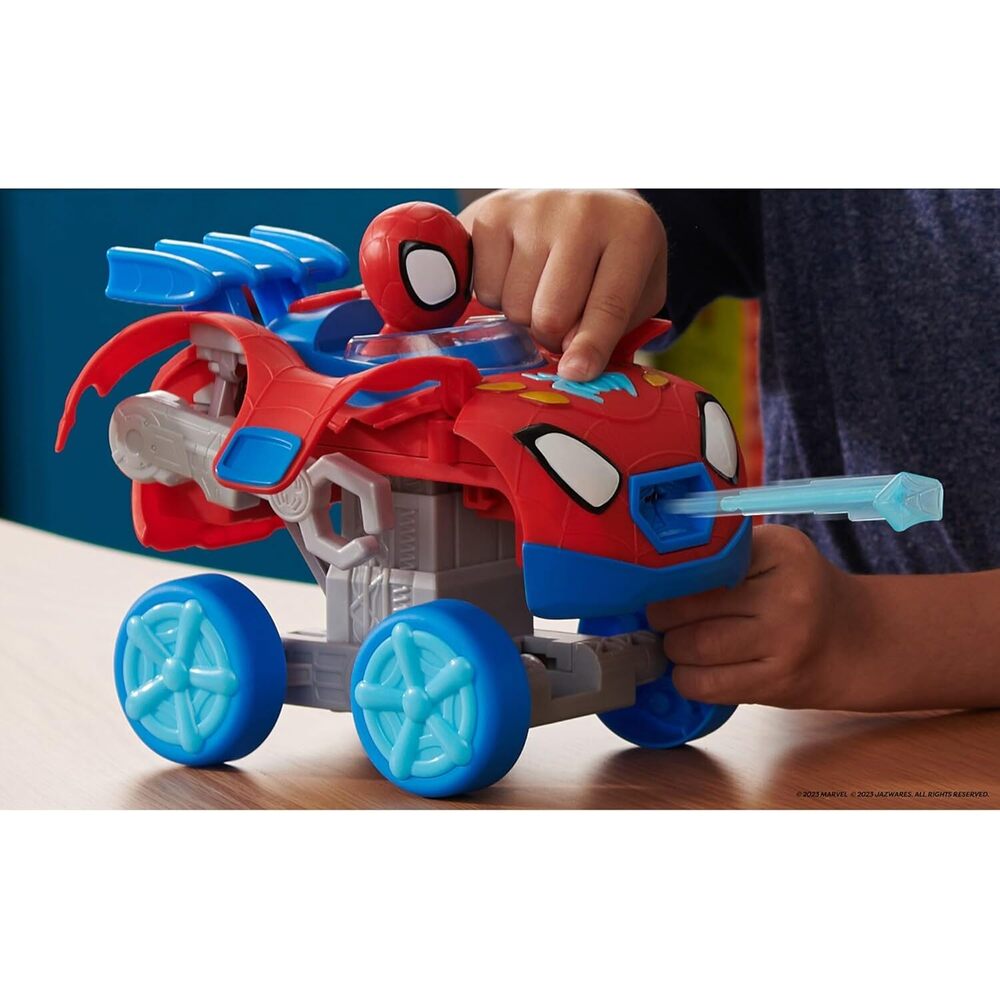 Spiderman - Spidey N Friends Mech Web Crawler Transforming 8In Vehicle