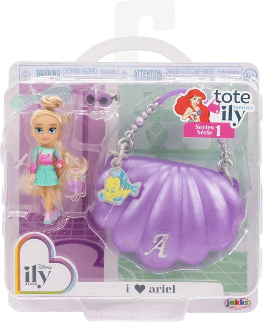DISNEY PRINCESS ILLY S1 TOTE TEENIES MINI BAG AND FIGURINE - 1