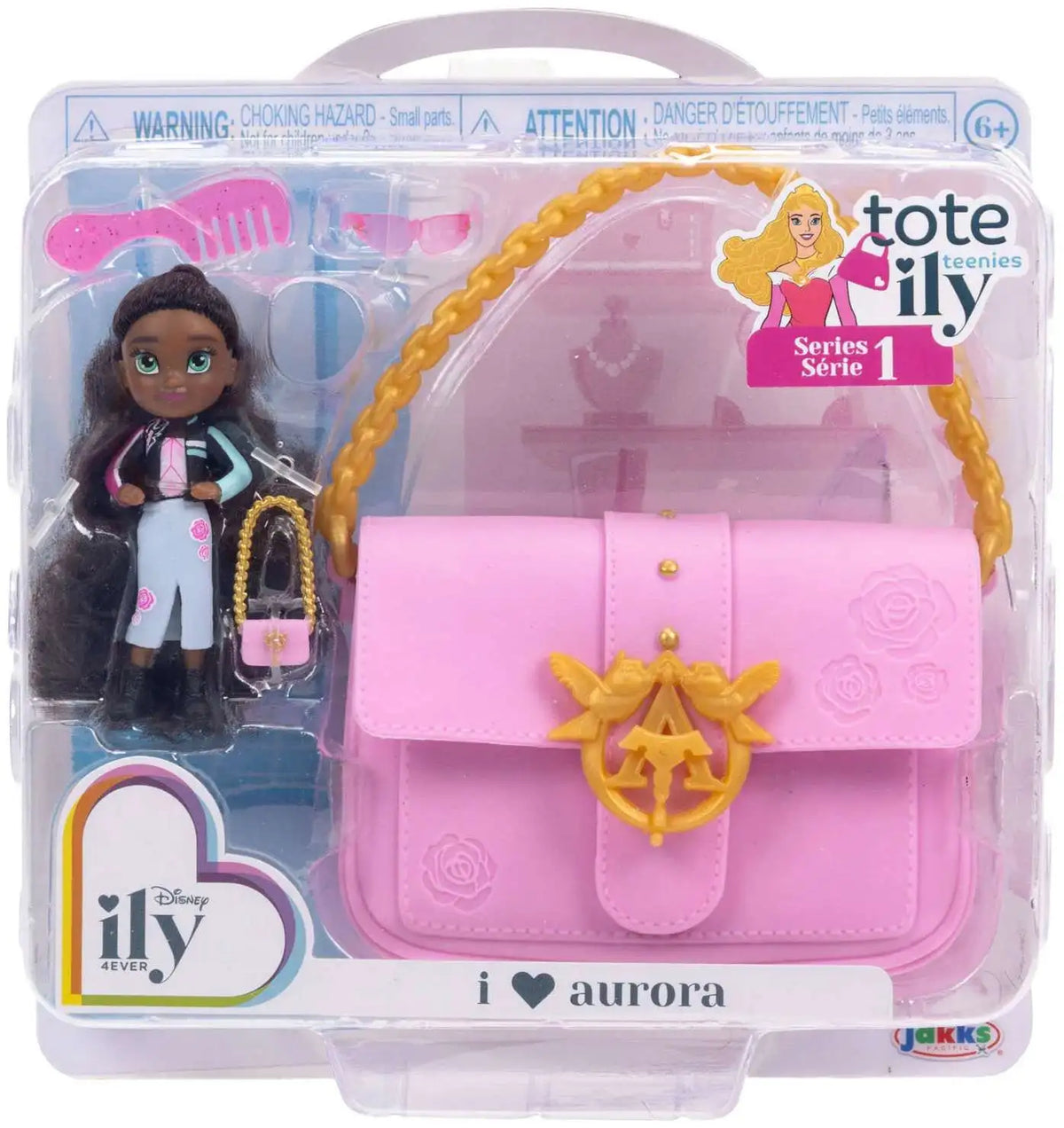 DISNEY PRINCESS ILLY S1 TOTE TEENIES MINI BAG & FIG-239512