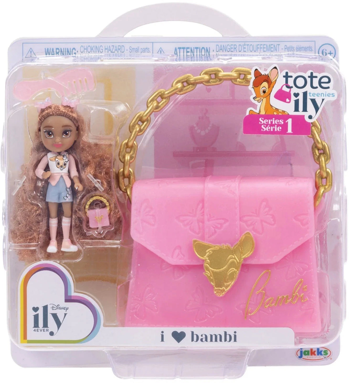 DISNEY PRINCESS ILLY S1 TOTE TEENIES MINI BAG AND FIGURINE - 3