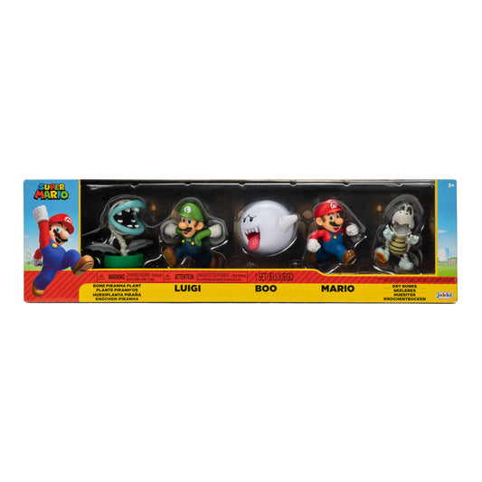 Nintendo 2.5 5-Pack Figs Bone Piranha Plant