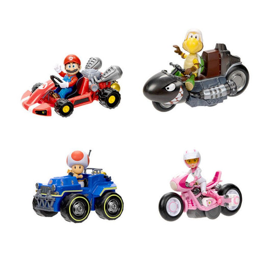 Nintendo Super Mario Movie 2.5 Fig w/Kart - Assorted