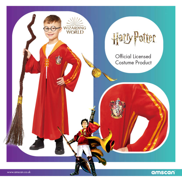 Amscan - Child Costume Gryffindor Quidd Robe Age 4-6 Years