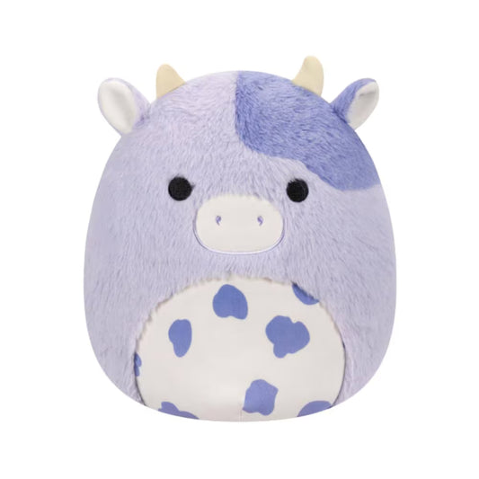 SQK -MED PLUSH 12INCH FUZZAMALLOWS-BUBBA -PURPLE COW