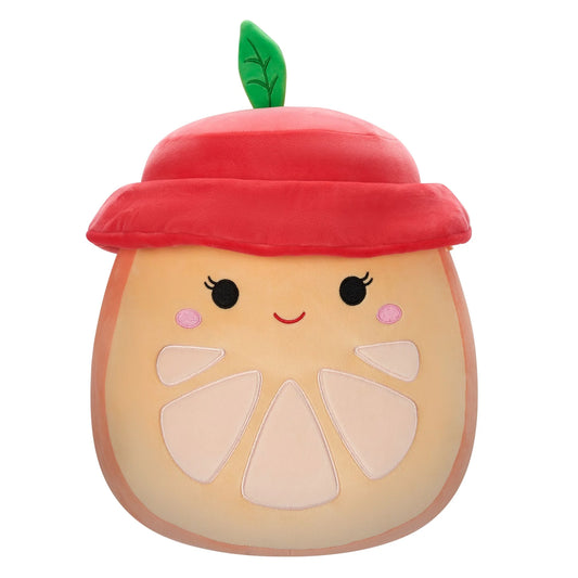 SQK - MED PLUSH 12INCH(ORION -ORANGE SLICE W/RED BUCKET HAT)