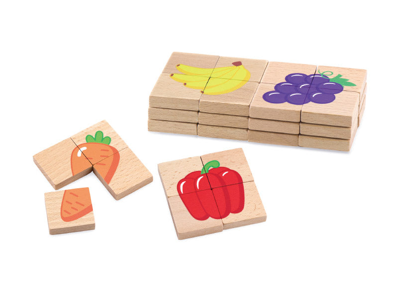 Viga - Magnetic Puzzle Block Fruits - 32 Pieces