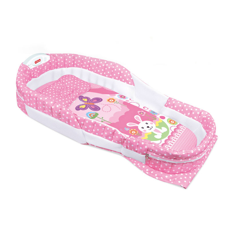 Baby Seperated Bed Pink New