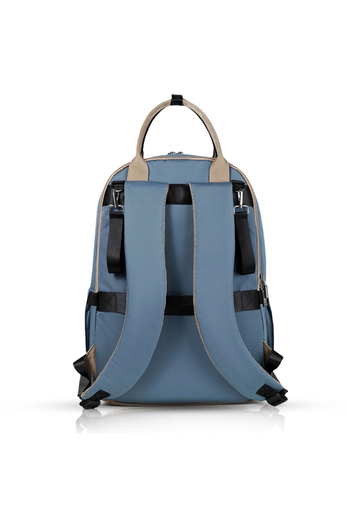 Little Story Kenzie Mom Dad Travel Diaper Backpack - Blue