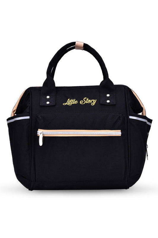 Little Story Ace Diaper Bag - Black