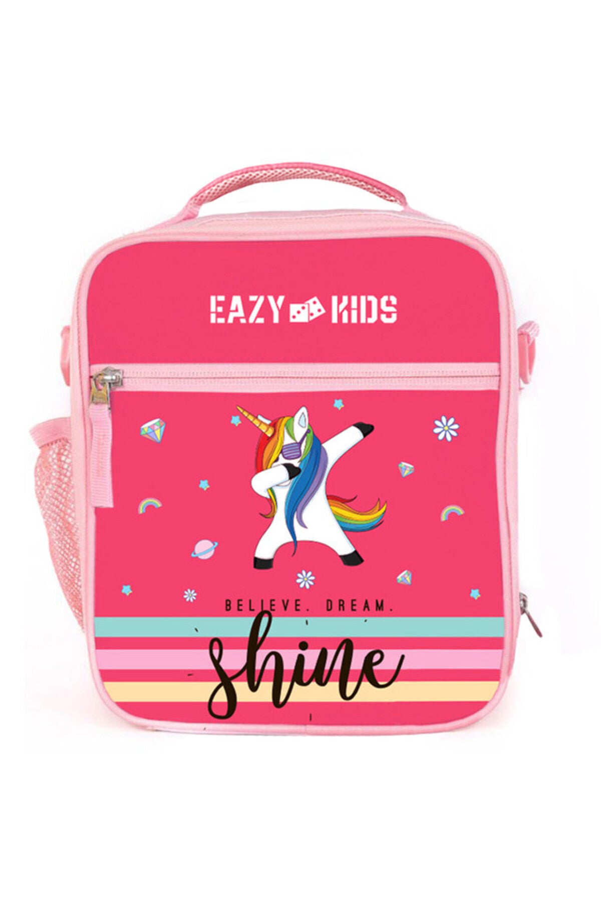 Eazy Kids Bento Lunch Bag-Unicorn - Pink