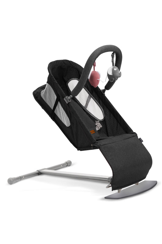 TEKNUM Baby Bouncer / Recliner Seat w/ Grab Toys - Black