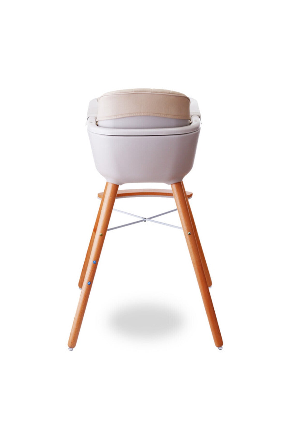 Teknum - Premium Dual Height Wooden High Chair - Ivory