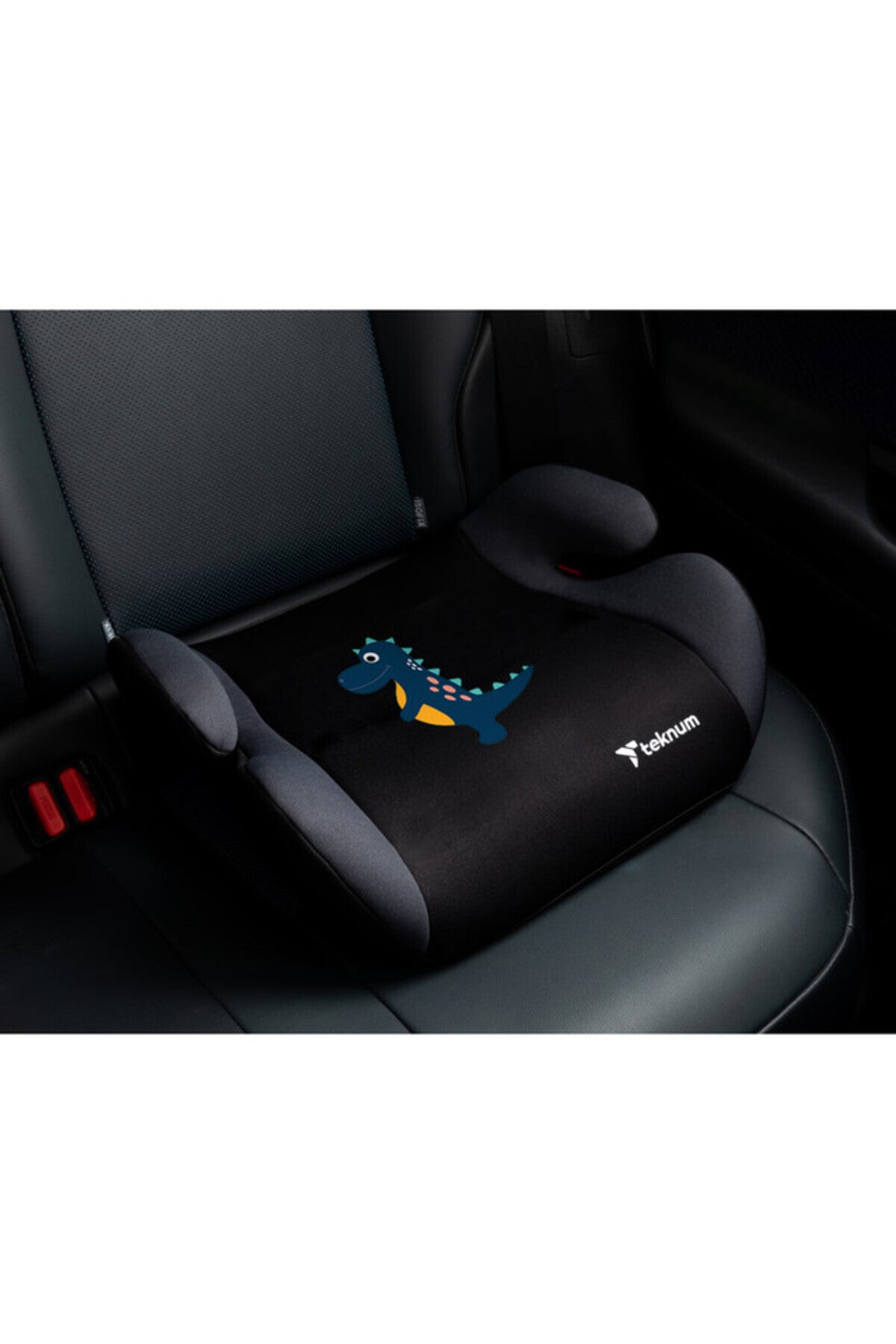 Teknum Happy Dinosaur Car Seat Booster - Grey