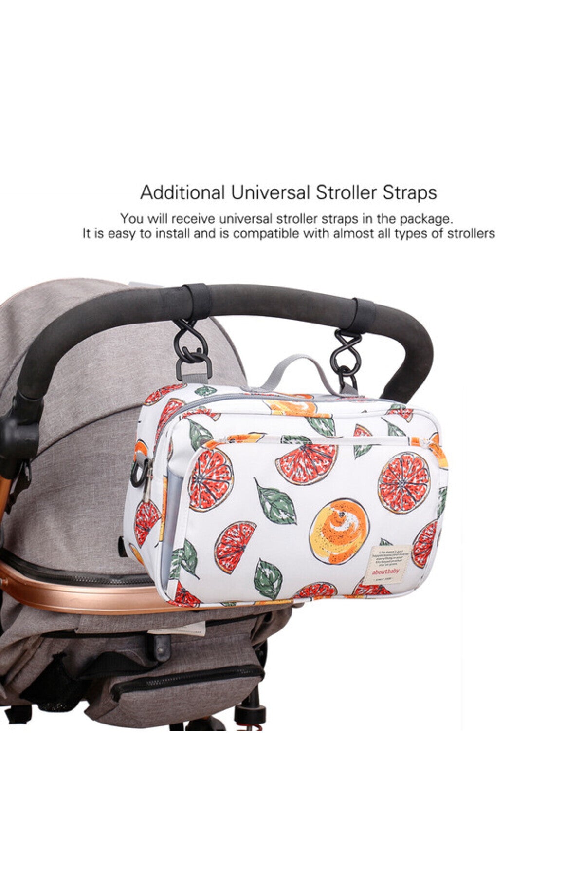 Little Story Baby Diaper Changing Clutch Kit-Fruity White