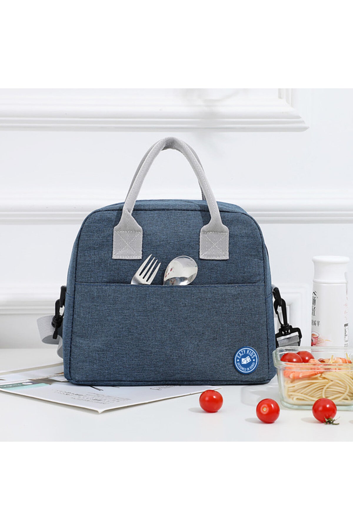 Eazy Kids Insulated Lunch Bag- Blue