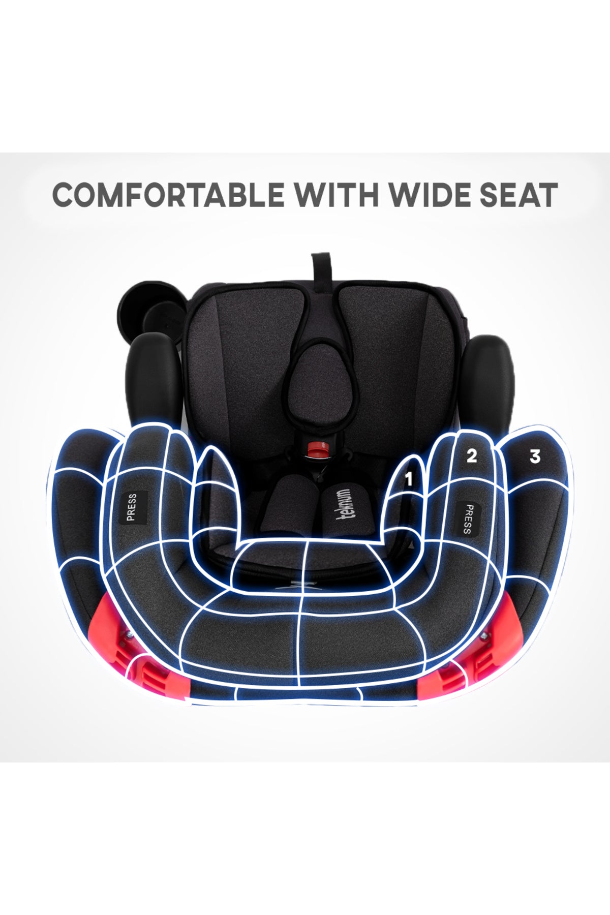 Teknum Pack and Go Foldable Car Seat Black
