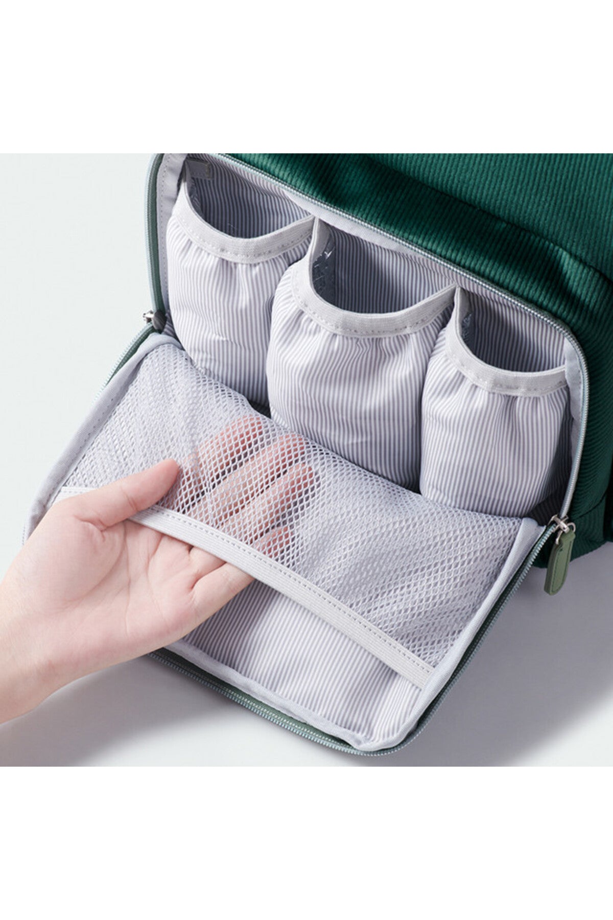 Sunveno Diaper Bag Corduroy - Green
