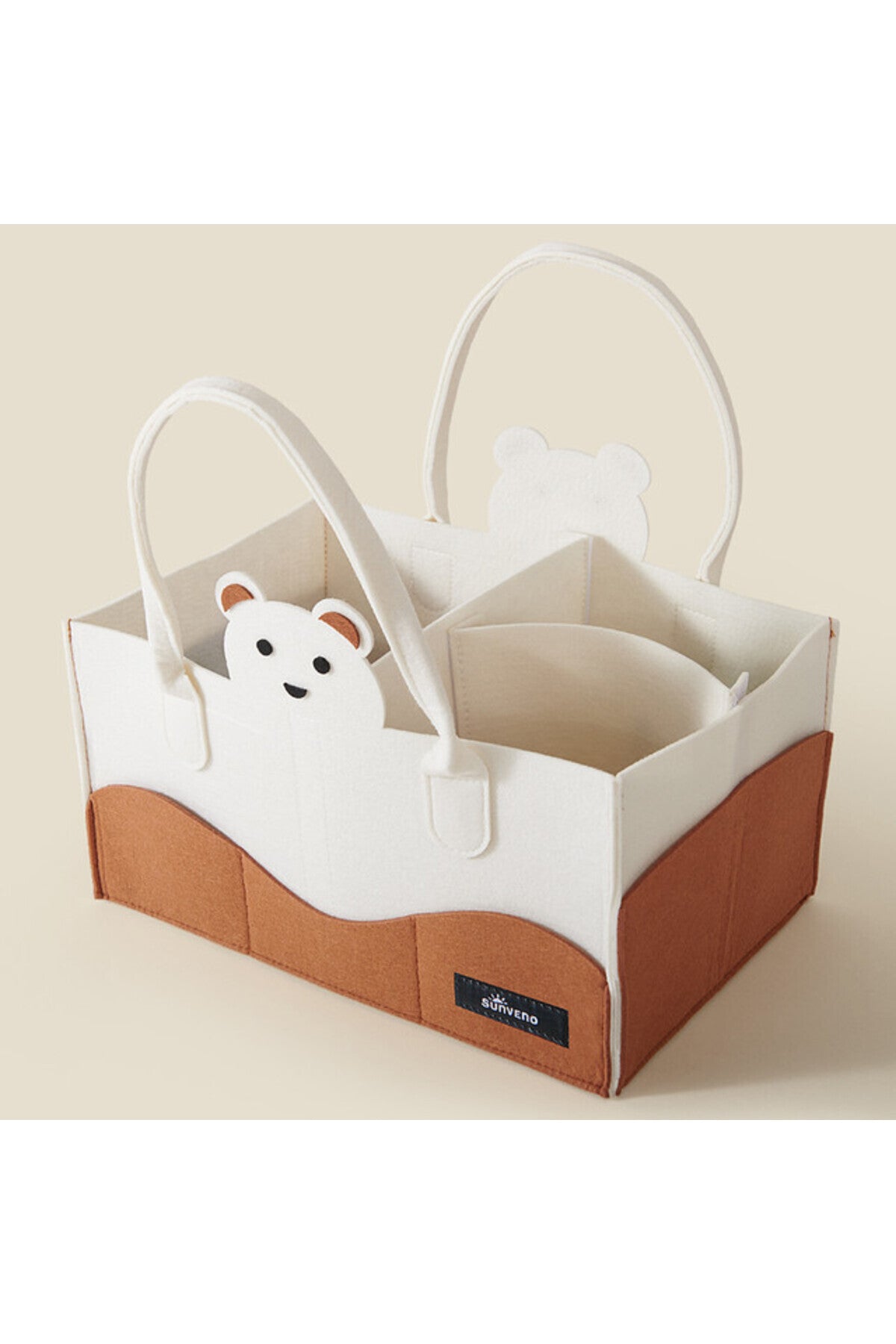 Sunveno Organizer Diaper Caddy Ivory