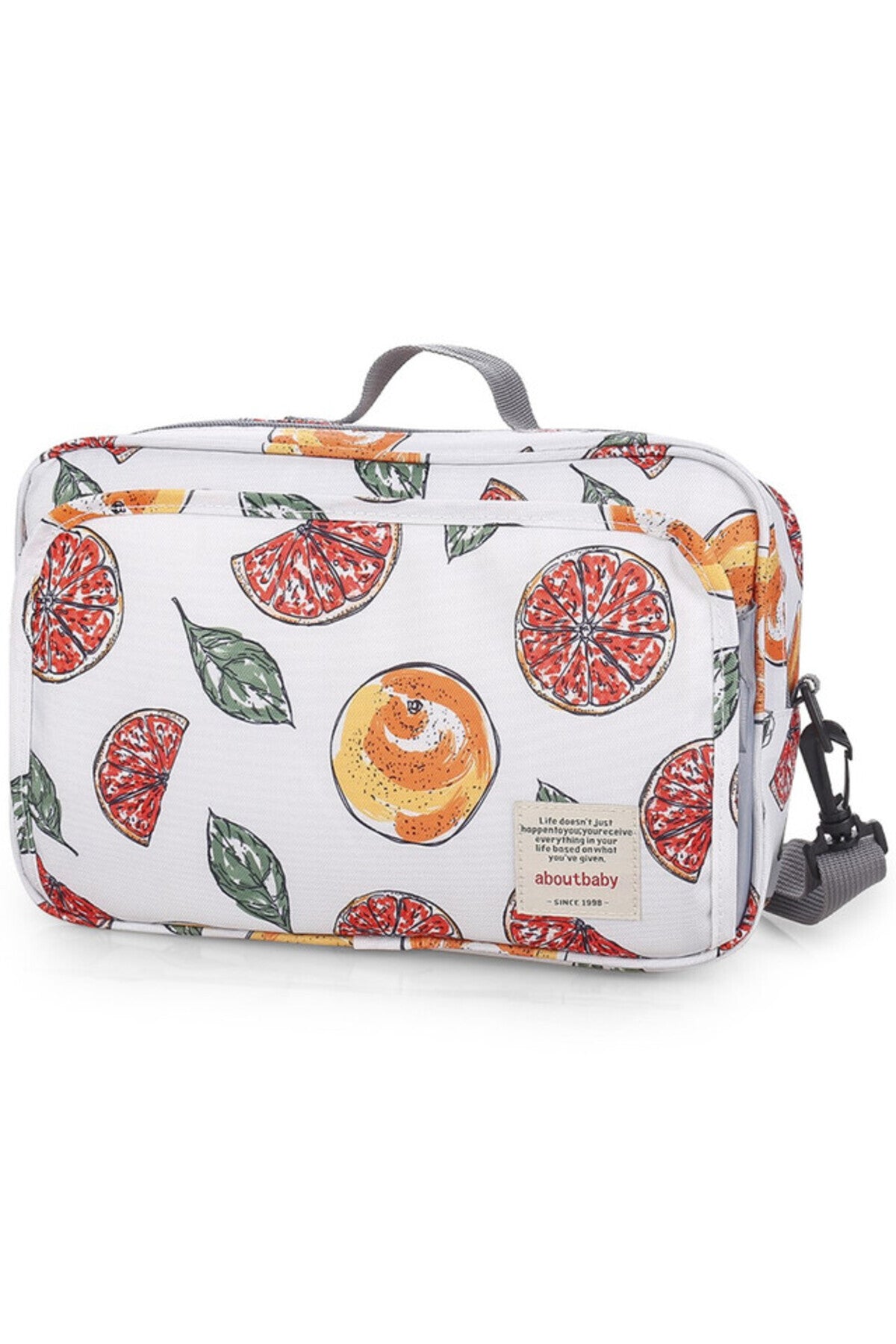 Little Story Baby Diaper Changing Clutch Kit-Fruity White