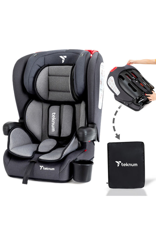 Teknum Pack and Go Foldable Car Seat Grey