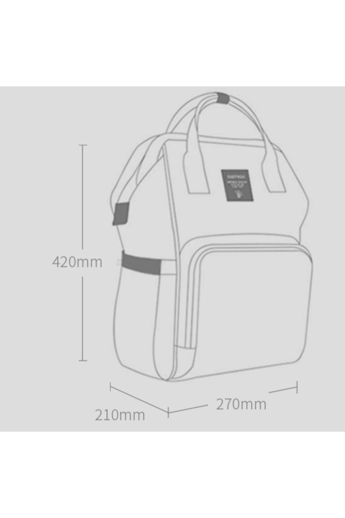 Sunveno Diaper Bag Backpack Large Capacity Baby Nappy Mom and Dad Travel Multifunctional Mamma Separate Milk Bottle Hold