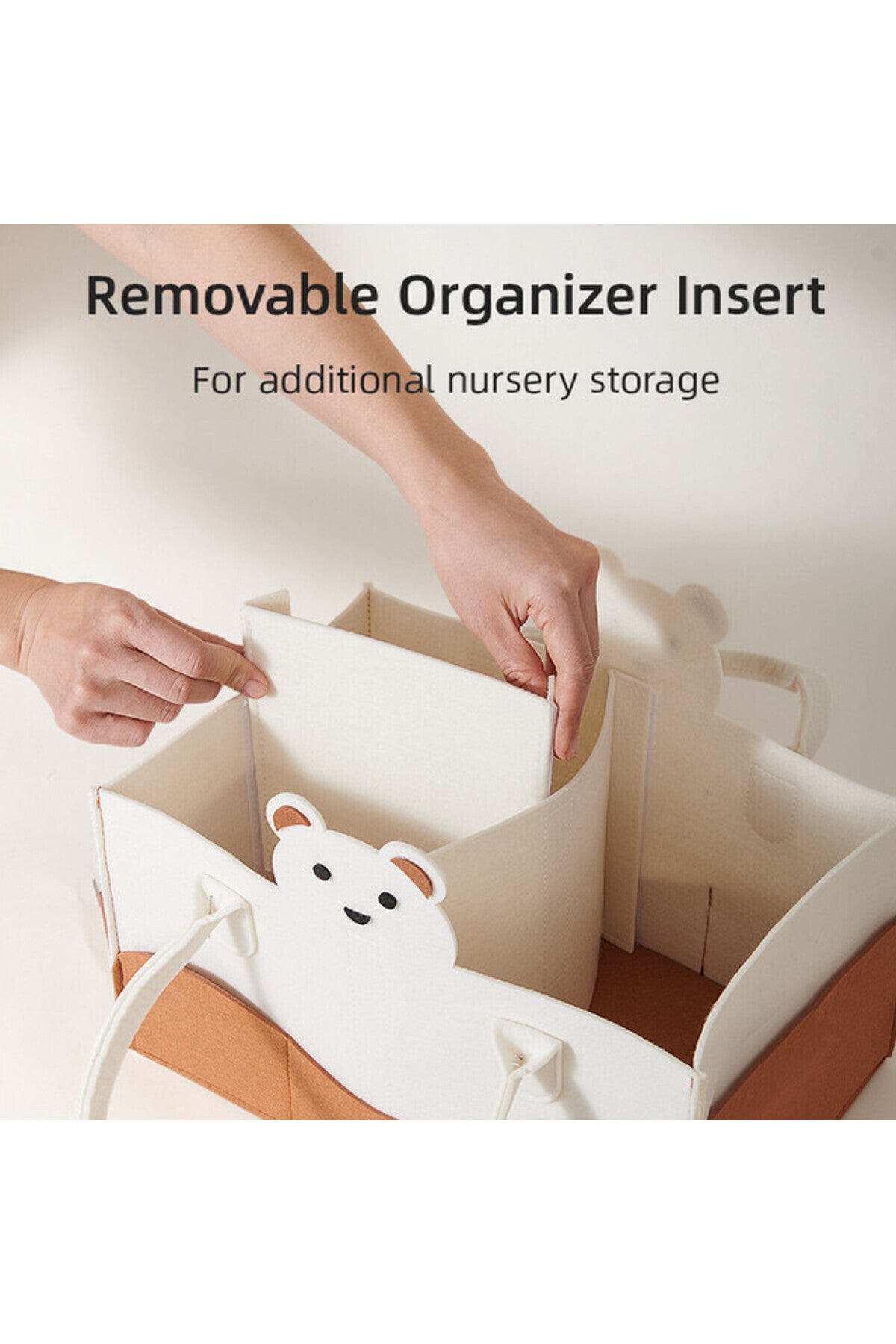Sunveno Organizer Diaper Caddy Ivory