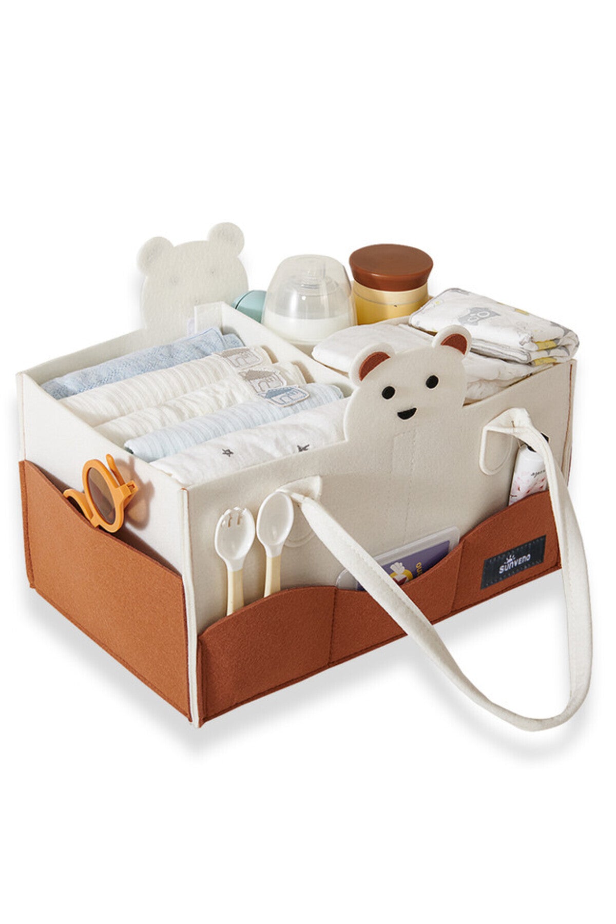 Sunveno Organizer Diaper Caddy Ivory