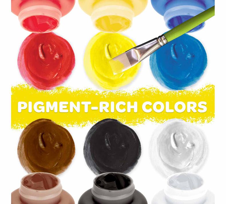 Crayola - Acrylic Paints 2-Oz - 6 Pcs