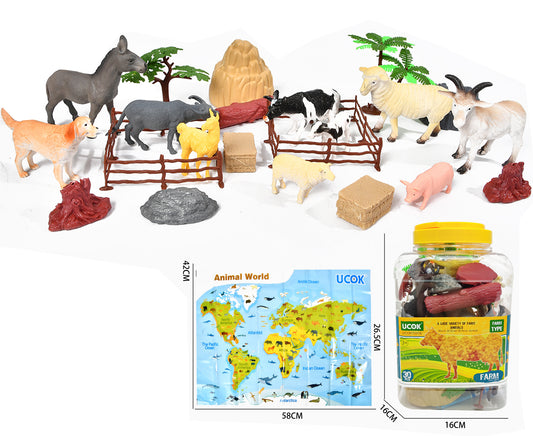 WILD ANIMAL BARRELS - 30 PCS
