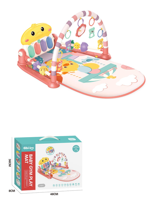 BABY GYM WITH GUARDRAIL RED