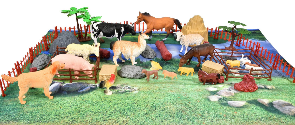 ANIMAL 60PCS WITH NON WOVEN MAP