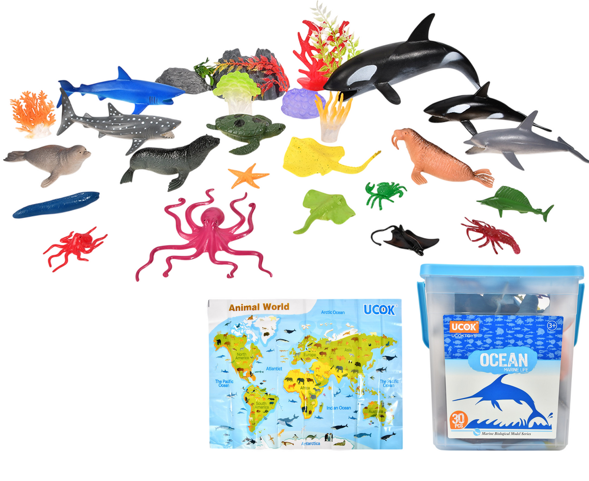 MARINE ANIMAL SET 30PCS