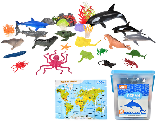 MARINE ANIMAL SET 30PCS