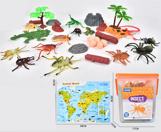 CRAWLING INSECT SET 30PCS