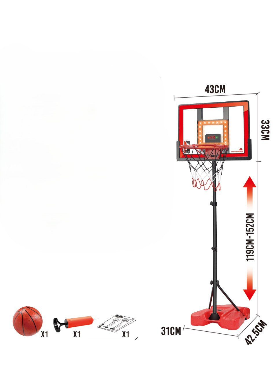 ENHANCED BASKETBALL HOOP