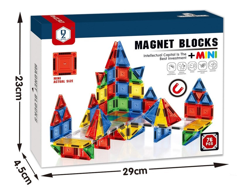 3.75 COLOR WINDOW MAGNETIC PLATES 76PCS