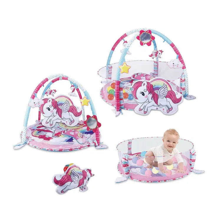 THREE IN ONE BABY CARPET WITH OCEAN BALL