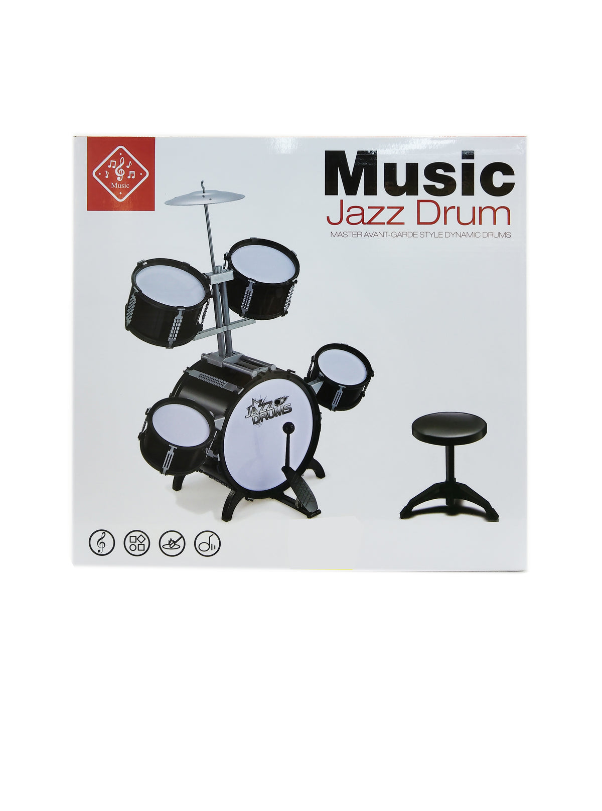 SUPER SIZED 5-DRUM JAZZ DRUM SET