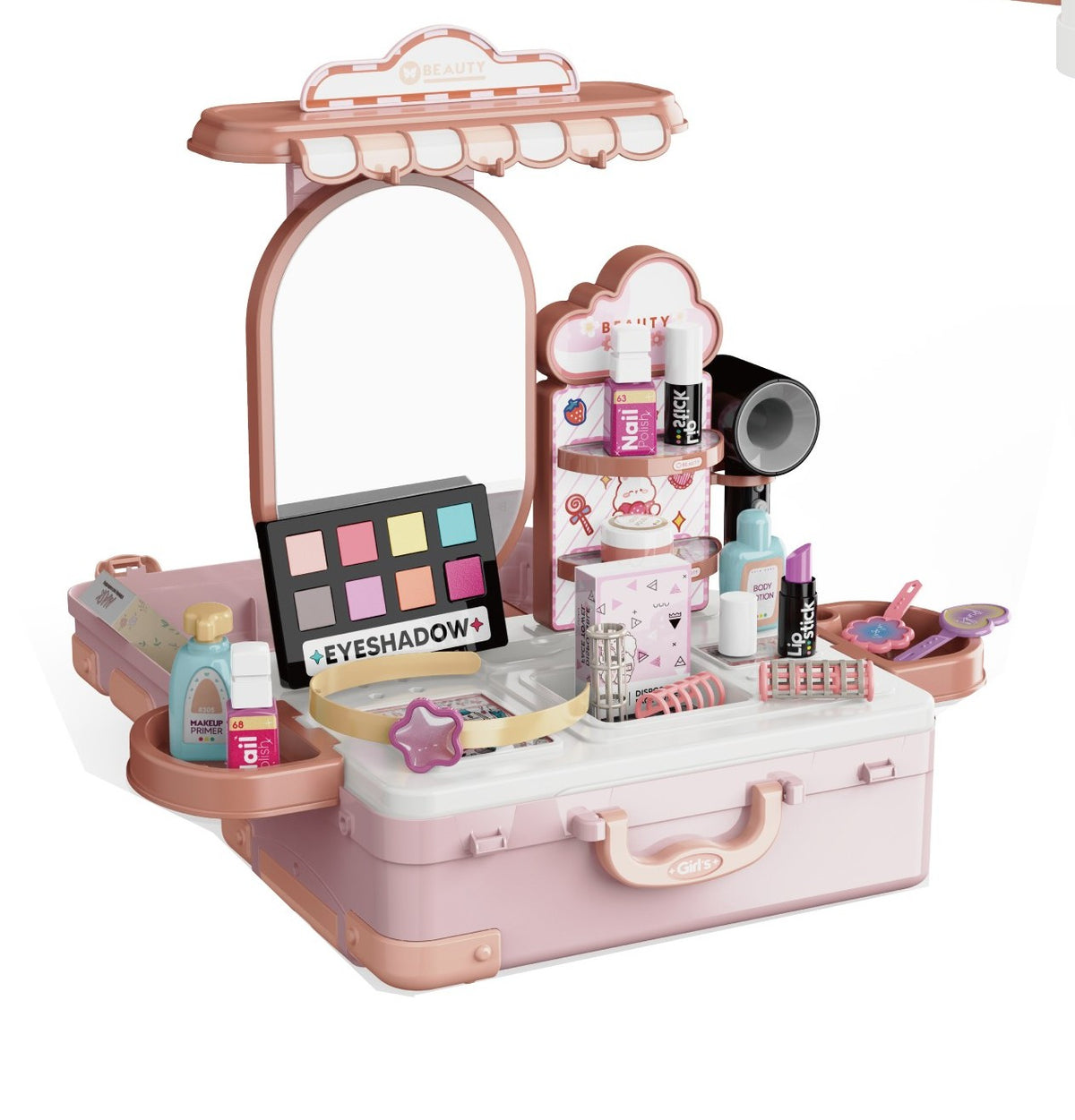3-IN-1 MAKEUP TABLE SUITCASE SET