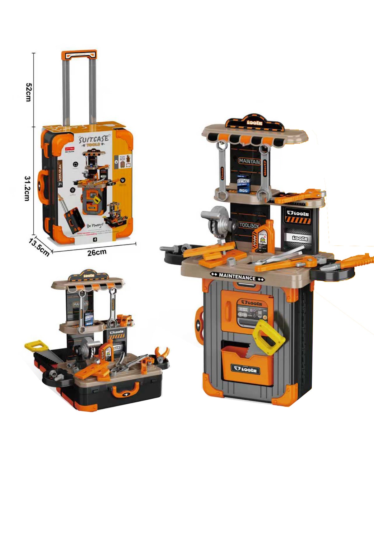 3-IN-1 TOOL TABLE SUITCASE SET