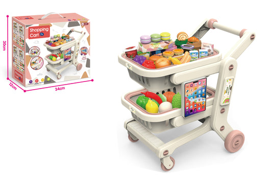 DOUBLE LAYER UNIVERSAL SIMULATION SUPERMARKET SHOPPING CART