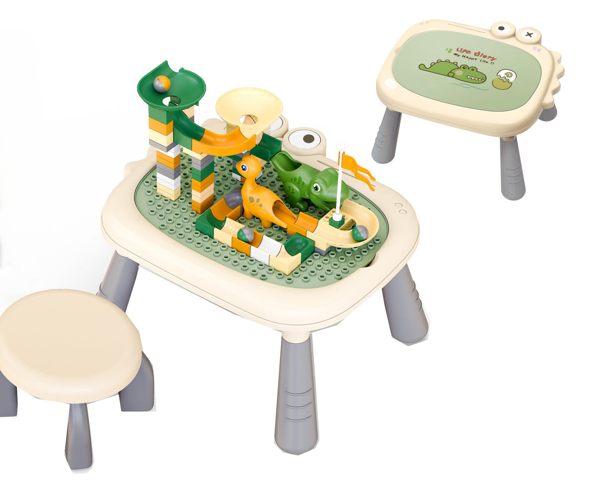 DINOSAUR BUILDING BLOCK LEARNING TABLE