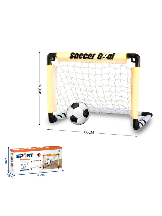 WHITE FOLDABLE SOCCER DOOR+SOCCER BALL