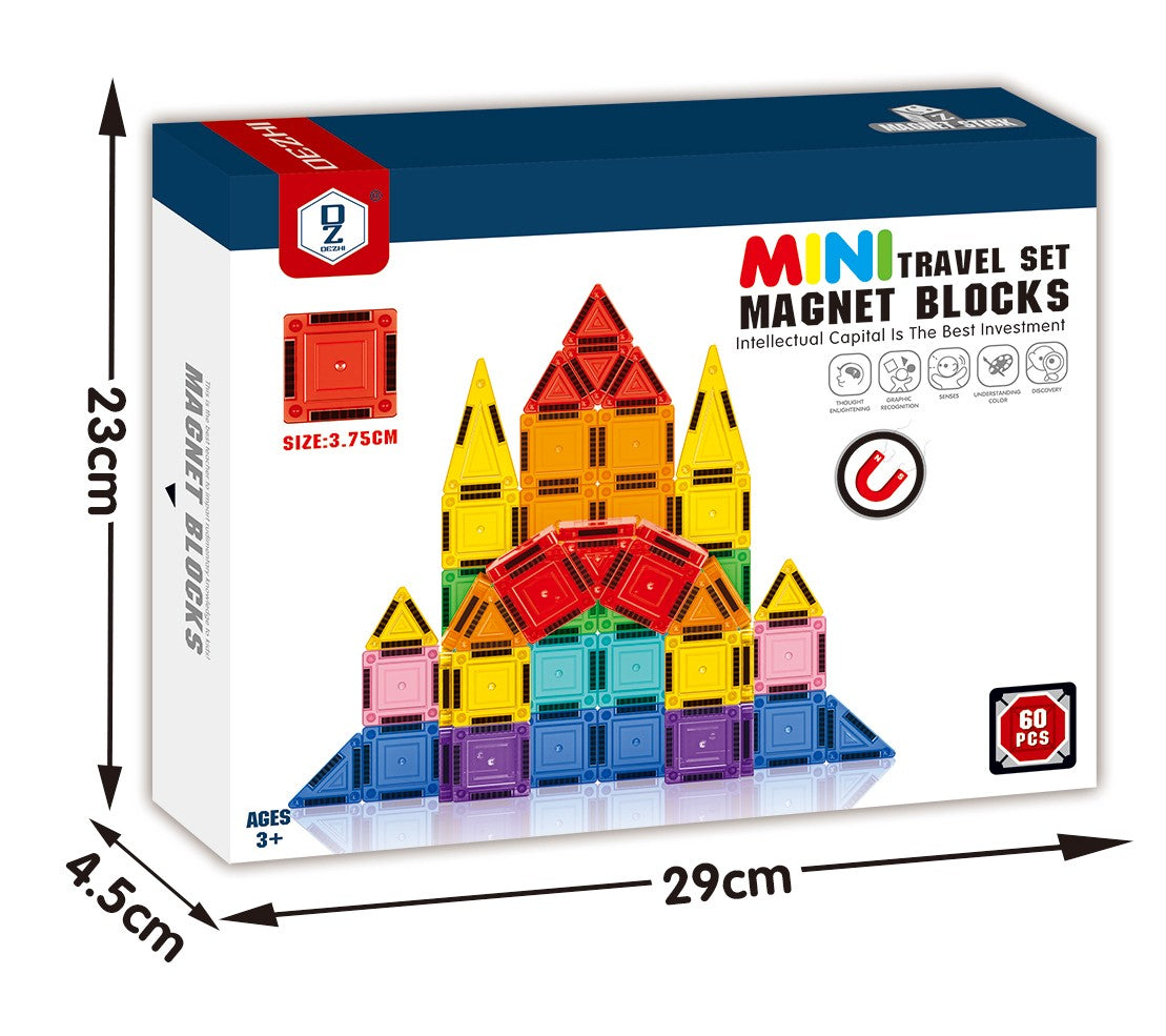 3.75 COLOR WINDOW MAGNETIC PLATES 60PCS
